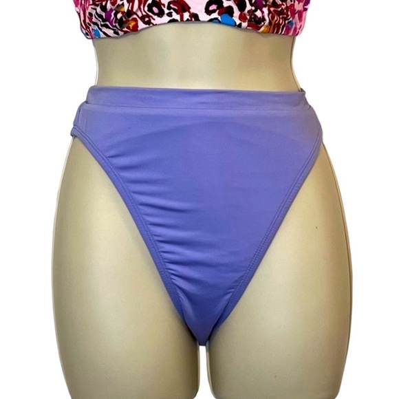 Becca Swim Bottoms, High Waist, Color Purple/Lavender, Size Medium, NWOT - Picture 4 of 8